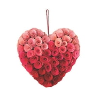 Valentin ombre rózsa szív koszorú