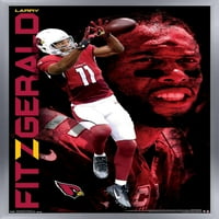 Trends International NFL Arizona Cardinals - Larry Fitzgerald Wall poszter 14.725 22.375 Ezüst keretes változat