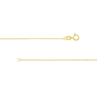 10K sárga arany 20 csere kötéllánc nyaklánc w tavaszi gyűrű - nők