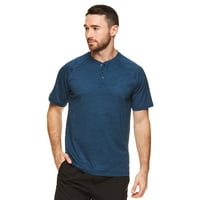 Gaiam férfi jóga szándéka aktív rövid ujjú Henley ing, akár 2xl méretű