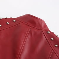Női Kabát Női bőrdzsekik motorkerékpár kabát rövid könnyű Pleather Crop Coat Divat felsőruházat