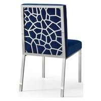 Meridian bútor Inc Opal bársony étkező szék-készlet 2