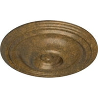 Ekena Millwork 3 4 OD 3 4 P hagyományos mennyezeti medál, kézzel festett dörzsölt bronz