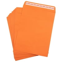 Papír és boríték narancssárga 9 12 nyitott végű katalógus héj és pecsét borítékok, ömlesztve dobozonként