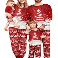 Karácsonyi pizsama családi illő csillag fa nyomtatási felsők nadrág ruha hálóruha XMAS pizsama a nők számára