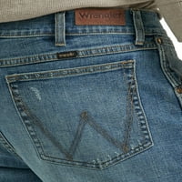 Wrangler® férfi 5 zsebű kúpos fitnesz farmer nyújtással, 30-42 méretű