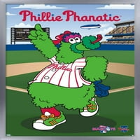 Philadelphia Phillies-Phillie Phanatic Fali Poszter, 22.375 34