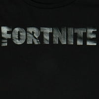 Fortnite Boys Black Logo hosszú ujjú grafikus póló, 8-18 méret