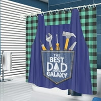 Apák napi ajándékok, l-7272 parasztház zuhanyfüggöny a fürdőszobához, Boldog Apák napi zuhanyfüggönyök a fürdőszobához,