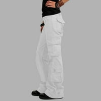 Széles láb nadrág Női Női Divat Palazzo nadrág Női Női Női szilárd nadrág hippi Punk nadrág Streetwear kocogó zseb
