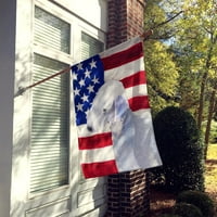 Amerikai zászló Bedlington Terrier zászló vászon ház mérete