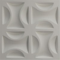 Ekena Millwork 5 8 W 5 8 H York endurawall dekoratív 3D -s fali panel, Ultracover Satin Smokey Bézs