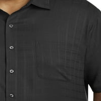 Canyon Ridge férfi nagy és magas rövid ujjú texturált mikroszálas ing