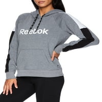 Reebok női színes blokk gyapjú kapucnis pulóver