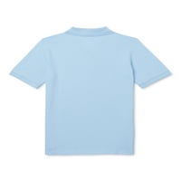 Wonder Nation Boys School School Egységes Rövid ujjú Pique Polo ingek, értékcsomag, méret 4-18
