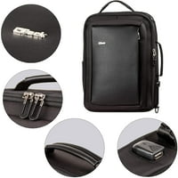 Opack Business Backpack Lopás elleni bőr 15.6 Laptop hátizsák utazási iroda táska nagy kapacitás