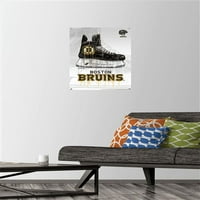 Boston Bruins-csepegtető korcsolya fali poszter Nyomócsapokkal, 14.725 22.375