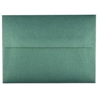 Papír és boríték Fémes meghívó borítékok, 3 4, smaragd stardream, csomagonként