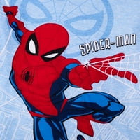 Spider-Man Boys Hosszú ujjú felső és nadrág pizsama alvás szett, 2 részes, méretek 4-12