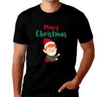 Vicces Elf Plusz méretű karácsonyi pizsama férfiaknak Plusz méretű karácsonyi pólók vicces férfi karácsonyi ing