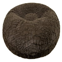 Bessie és Barnie Signature Serenity Brown Extra plüss Fau Fur Bagel Pet Dog Bed