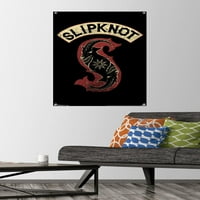 Slipknot-Patch fali poszter Nyomócsapokkal, 22.375 34