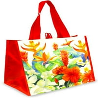 Island Heritage Shopping Tote Bag Garden