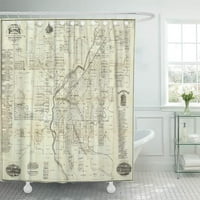 Nagyon Térkép Denver Colorado részletes korai környéke négy fürdőszoba dekoráció fürdő zuhanyfüggöny