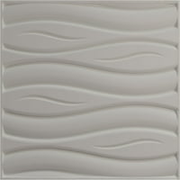 Ekena Millwork 5 8 W 5 8 H Swell Endurawall dekoratív 3D fali panel, Ultracover szaténvirág fehér