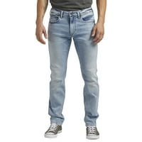 Silver Jeans Co. férfi Konrad Slim Fit vékony láb farmer, derékméret 30-42