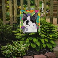 Caroline kincsei SS4861-zászló-szülő Boston Terrier húsvéti Tojástravaganza zászló, Többszínű