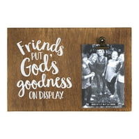 Dayspring, a barátok a kiállításra helyezik Isten jóságát, fa fotóvágótábla
