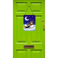 Carolines kincsek APH0243DS zene a Hold pingvinek fal vagy ajtó alatt lóg nyomatok, 12x16, Többszínű