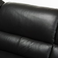 Baxton Studio Radford Modern és kortárs bőr bal oldali fekvésű kanapé 2 részes szekcionált kanapé