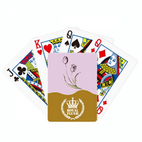 Lila Virág Tulipán Zöld Royal Flush Póker Játék Kártyajáték