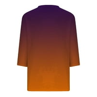 Jyeity Clearance ingek nők Alatt $10, SleeveV-nyak nyomtatás laza alkalmi narancssárga üzleti alkalmi felsők Női Méret
