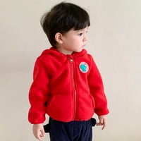 Kabát kisgyermek gyerekek baba fiúk lányok divat aranyos Egyszínű Melegen tartani cipzáras medve fül kapucnis kabát