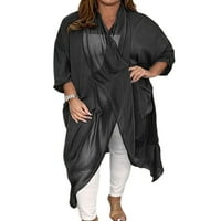 Szexi tánc női Coverups Hüvely fedél Ups V nyakú nyári ruha Laza Sundress Tengerparti hosszú blúz fekete 3XL