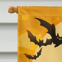 Carolines kincsek BB4458CHF Halloween Tonkinese macska zászló vászon ház mérete nagy, többszínű