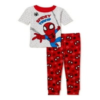 Spider-Man Kisgyermek Fiú Pamut Pizsama, 2 Részes Készlet