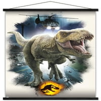 Jurassic World: Dominion-T. Re fókuszos fali poszter mágneses kerettel, 22.375 34