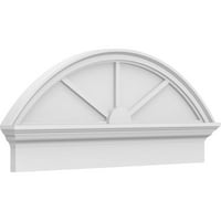 Ekena Millwork 38 W 16-3 8 H 2-3 4 P szegmens íve Spoke építészeti fokozatú PVC kombináció