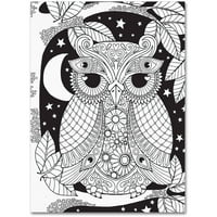 Védjegy Képzőművészet Owl egy ágon vászon művészet: Hello Angel
