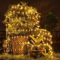 Net Mesh String Lights vízálló, 4.9 * 4.9 ft Izzók,függöny, karácsonyfa, Party, Esküvő, fali dekoráció