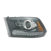 Új CAPA tanúsítvánnyal rendelkező Standard csere vezetőoldali fényszóró szerelvény, illik 2013-Ram Pickup