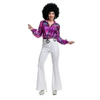 70-es női Disco nadrág-fehér