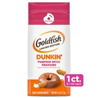 Aranyhal Grahams, Korlátozott Kiadású Dunkin ' Pumpkin Spice Grahams Snack Keksz, 6. oz. táska