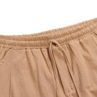 Férfi nadrág férfi nyári alkalmi divatos szilárd Patchwork Pamut vászon rövidnadrág elem sajátosságai: munka nadrág