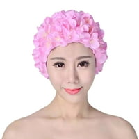 3d virág fürdő sapka Lélegző úszósapka kényelmes vízi sportok kalap a nők számára