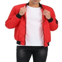 Egyedi olcsó férfi puffer kabát könnyű cipzáras quilt baseball bombázó dzseki